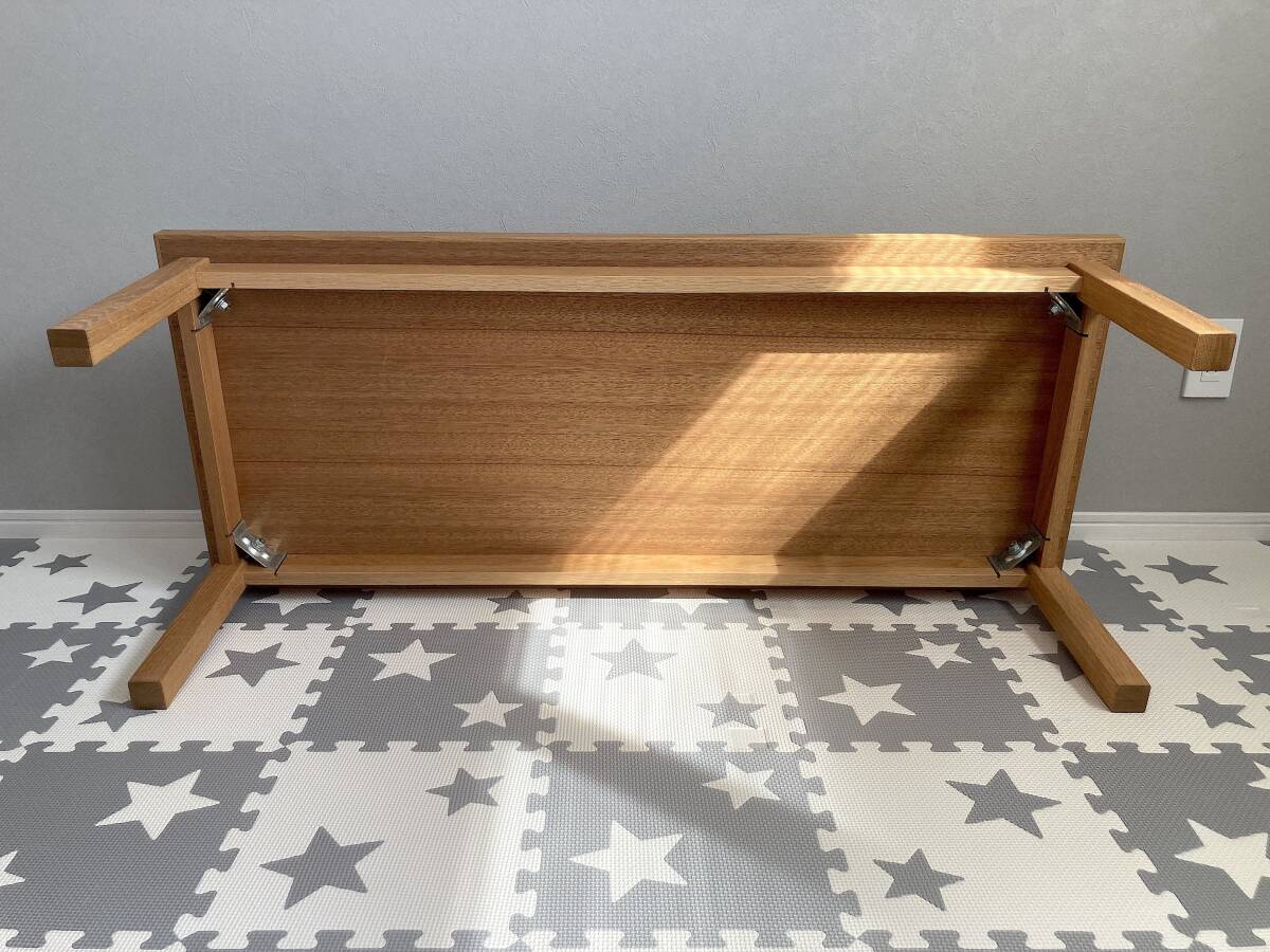 美品 高野木工 レッチェ リビングテーブル 120 WO ホワイトオーク ナチュラルデザイン 北欧_画像4