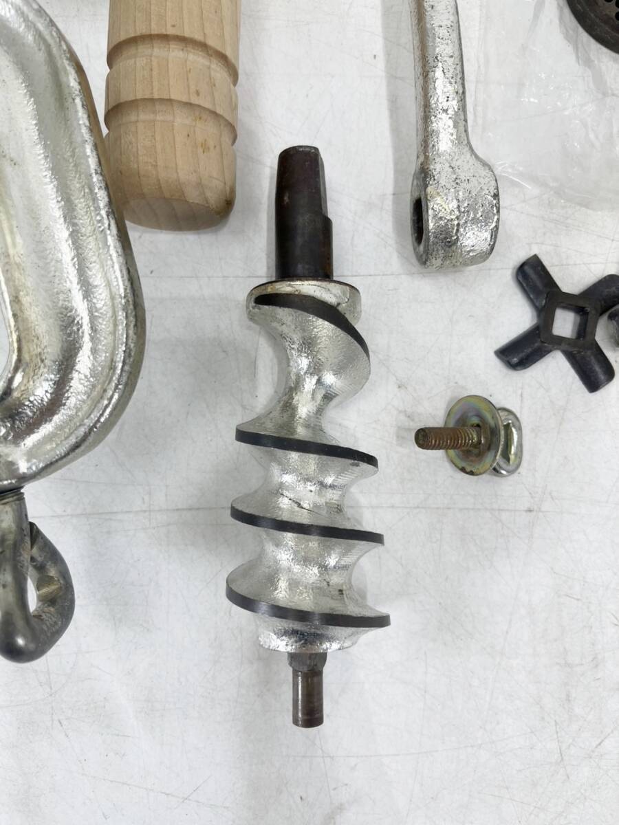 1円～　ボニー　ミンサー　No.5　調(diào)理器具　手回し式　箱あり　ミートチョッパー　挽肉　挽魚肉　豆すり　錫制　T