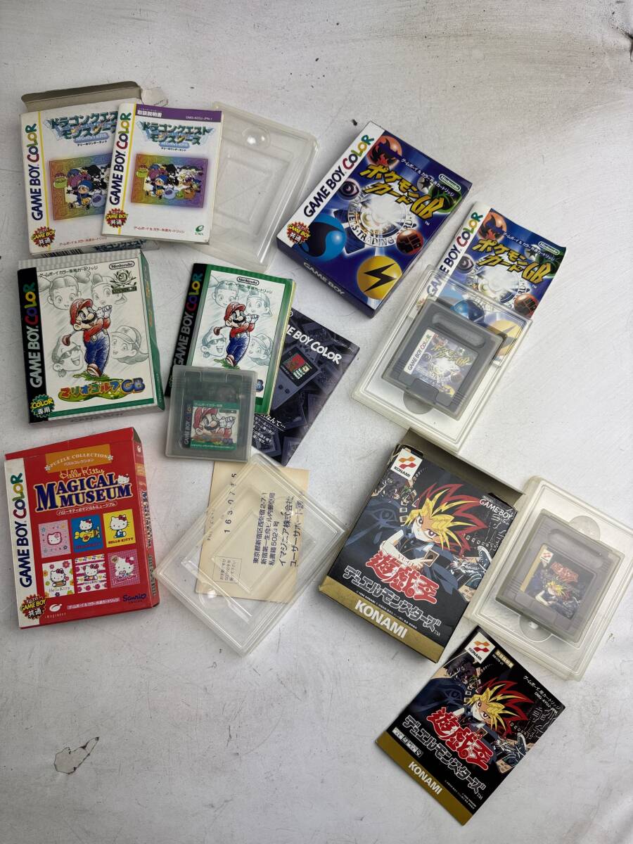 ゲームボーイカラー　ソフト　まとめ　ポケモン　游戯王など?。眱摇‘?dāng)時(shí)物　レトロ　任天堂　空箱　お買い得　本體　