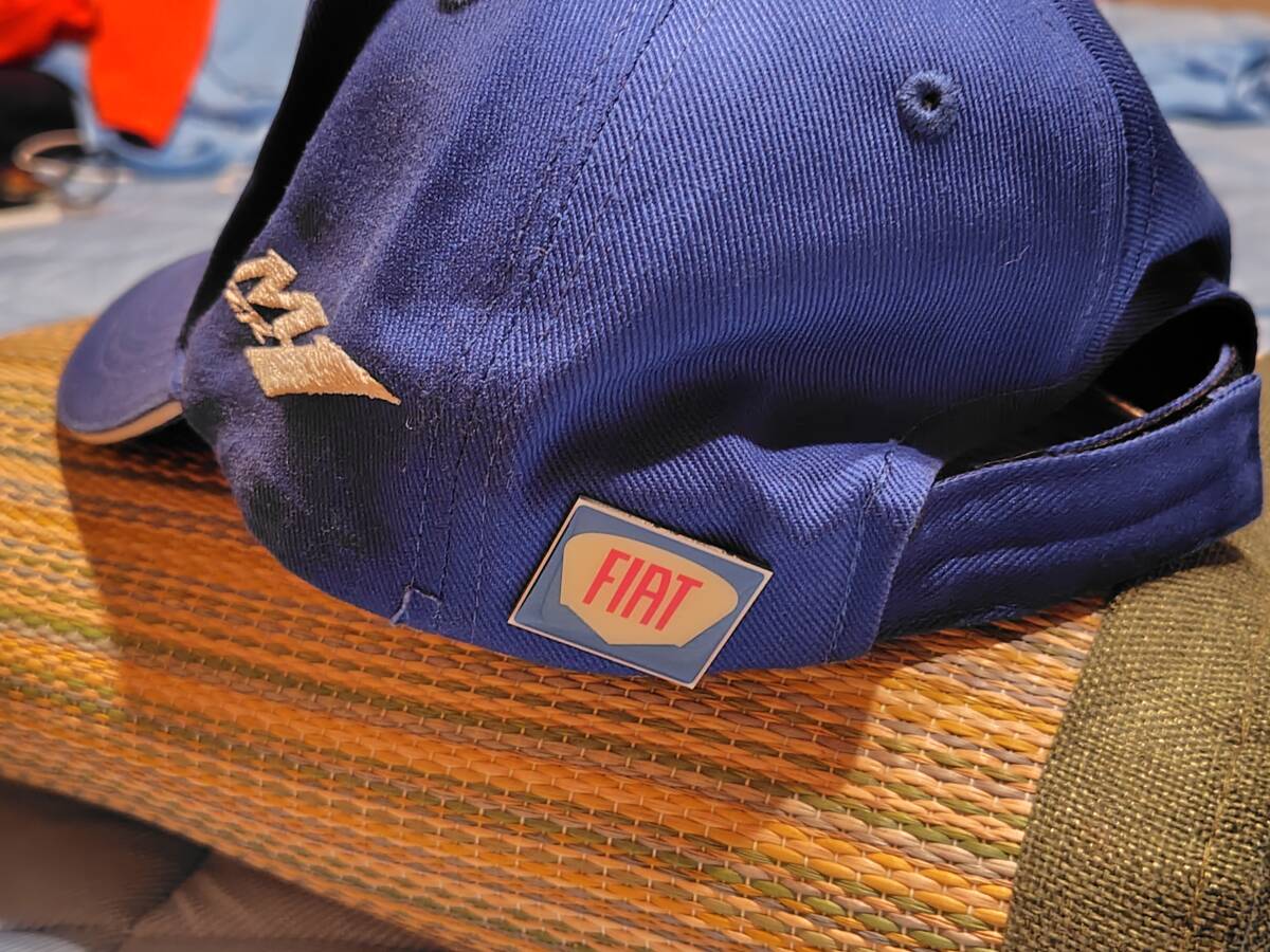 【中古】YAMAHA FACTORY RACING　ＦＩＡＴ ＹＡＭＡＨＡ　オリジナルキャップ　綿100％　フリーサイズ　程度良　FIATピンバッジ付_画像2