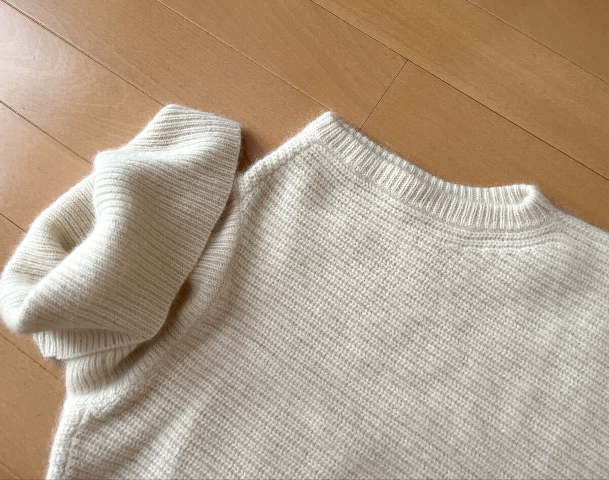 BABYLONE 新品未使用 バビロン 7Gカタアセタート ニットベスト ニット ベスト ホワイト ノースリーブニット _画像6