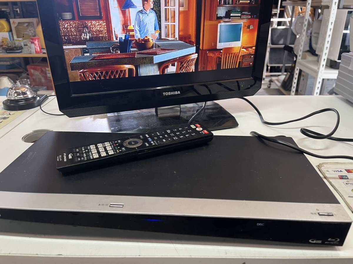 ○ FUNAI 1TB 3番組同時録画OK! ブルーレイレコーダー FBR-HT1000 リモコン付属 動作確認済 2017年製 船井電機 中古品 ③_画像1