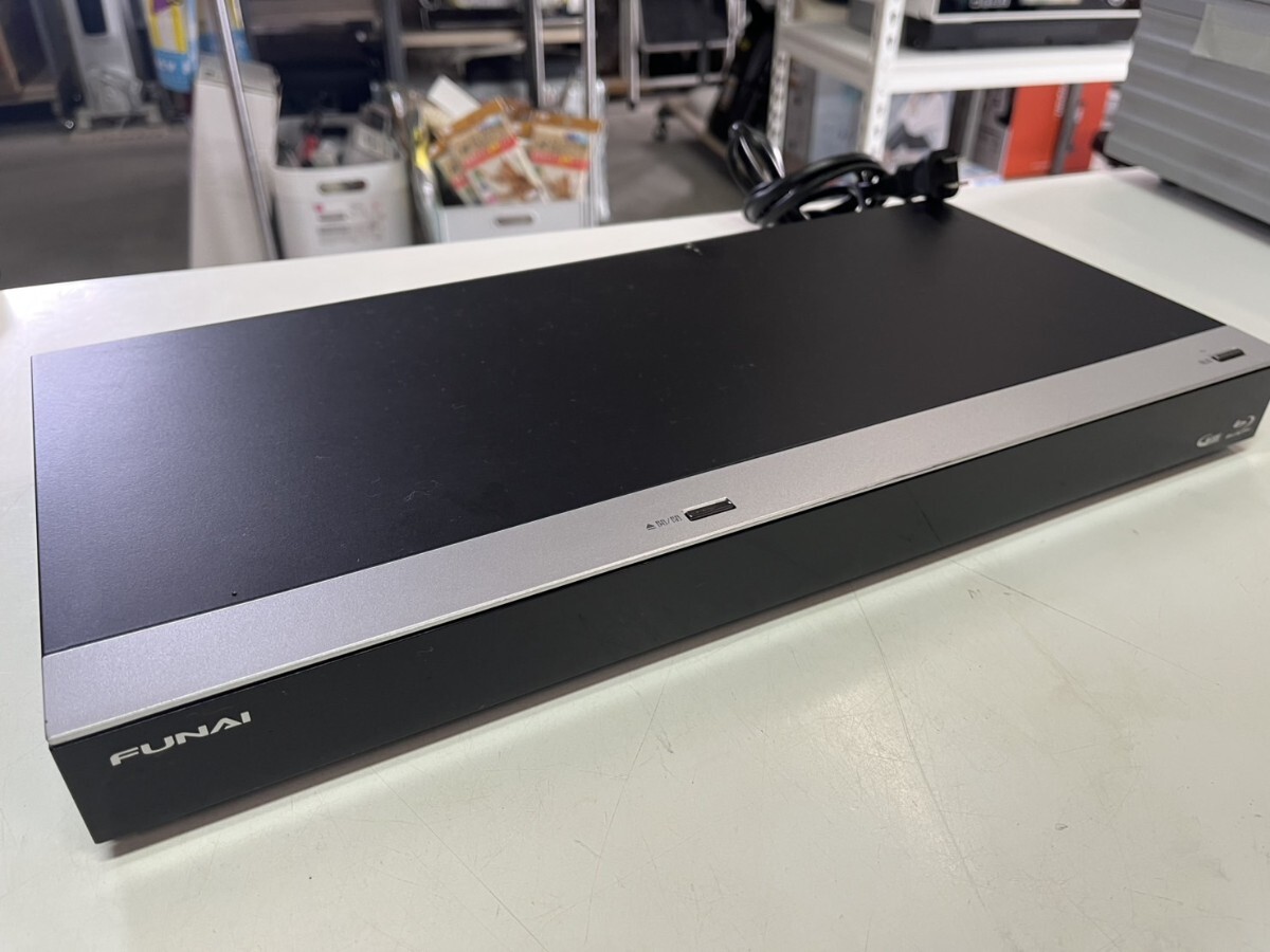 ○ FUNAI 1TB 3番組同時録画OK! ブルーレイレコーダー FBR-HT1000 リモコン付属 動作確認済 2017年製 船井電機 中古品 ③_画像4