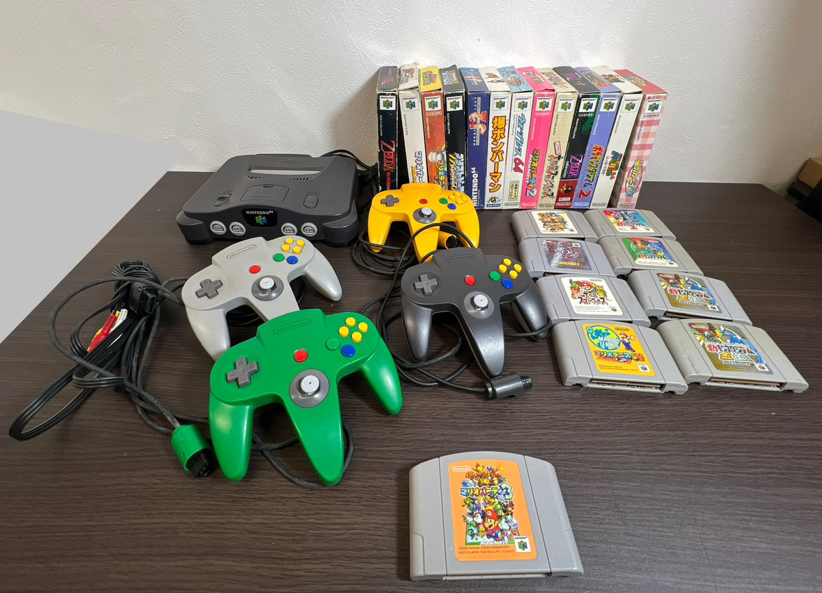11419-017★Nintendo64/ニンテンドー64/本體/NUS-001(JPN)/ソフト/20點(diǎn)以上/マリオ/ゼルダ/カービィ/ポケモンスタジアム/金銀2/他多數(shù)★