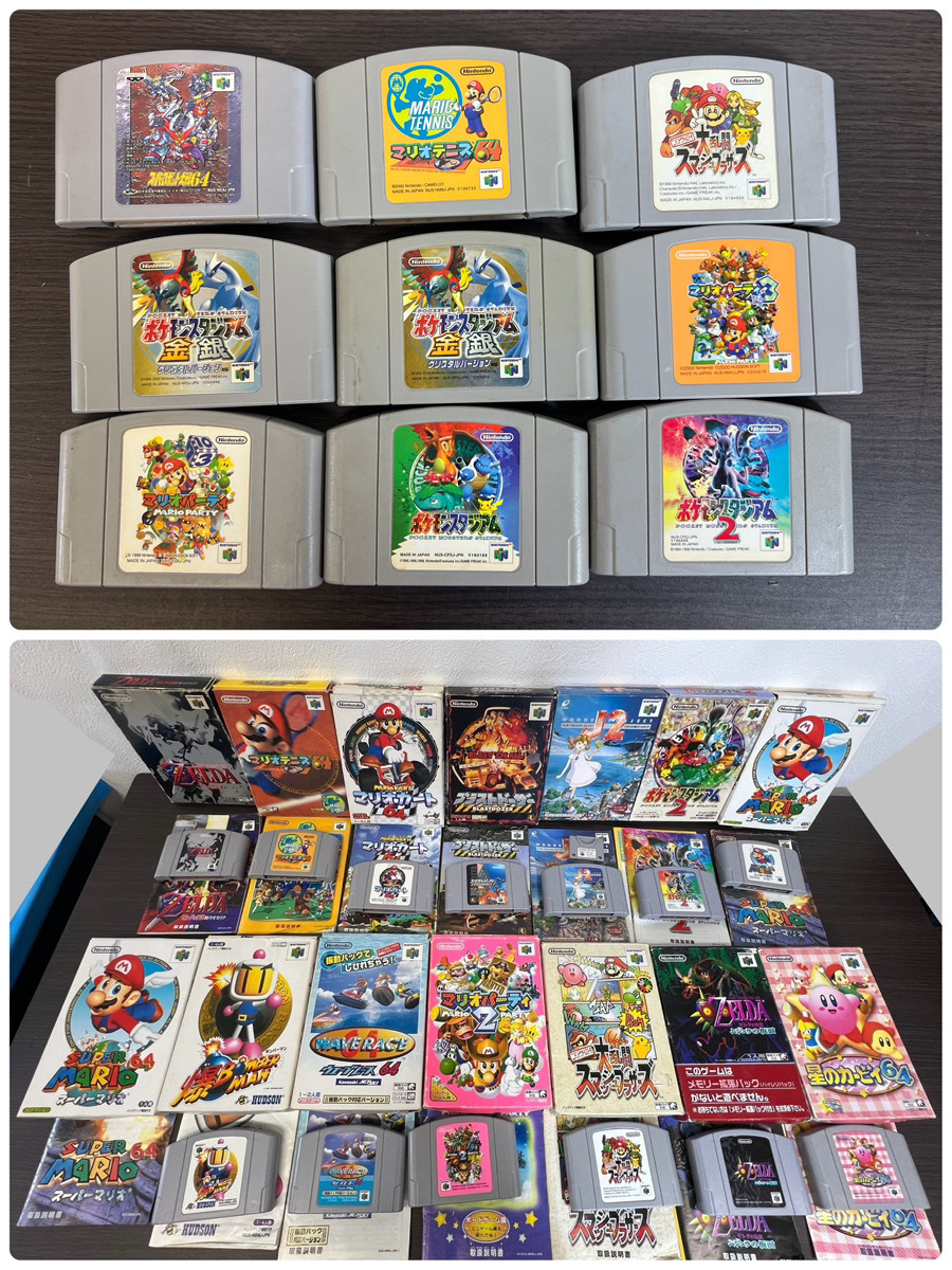 11419-017★Nintendo64/ニンテンドー64/本體/NUS-001(JPN)/ソフト/20點(diǎn)以上/マリオ/ゼルダ/カービィ/ポケモンスタジアム/金銀2/他多數(shù)★