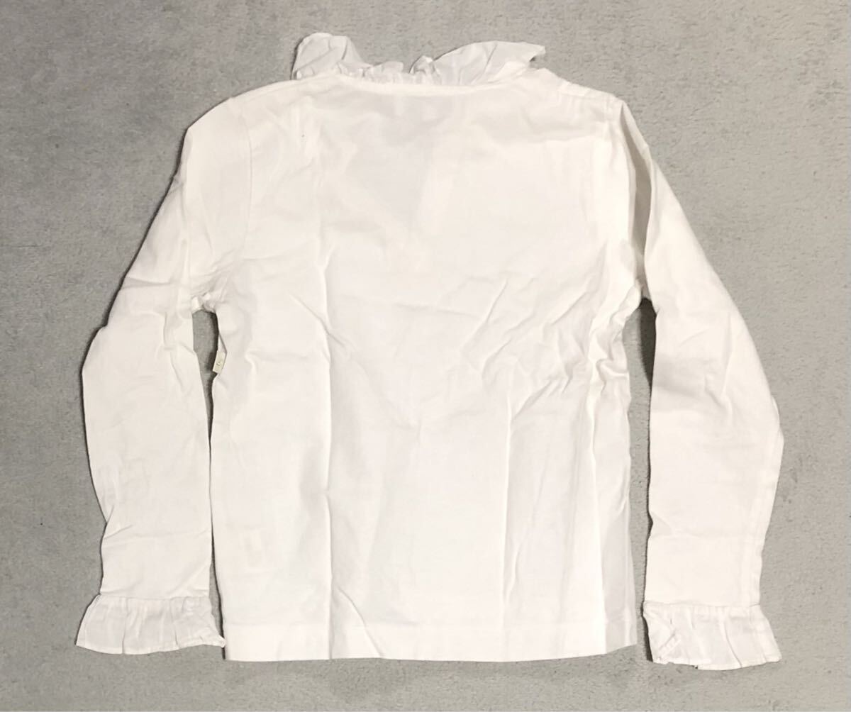 アニエスベー agns b. ENFANT キッズ 女の子 ガールズ 子供服 キッズ ホワイト 長袖シャツ 8ans_画像4