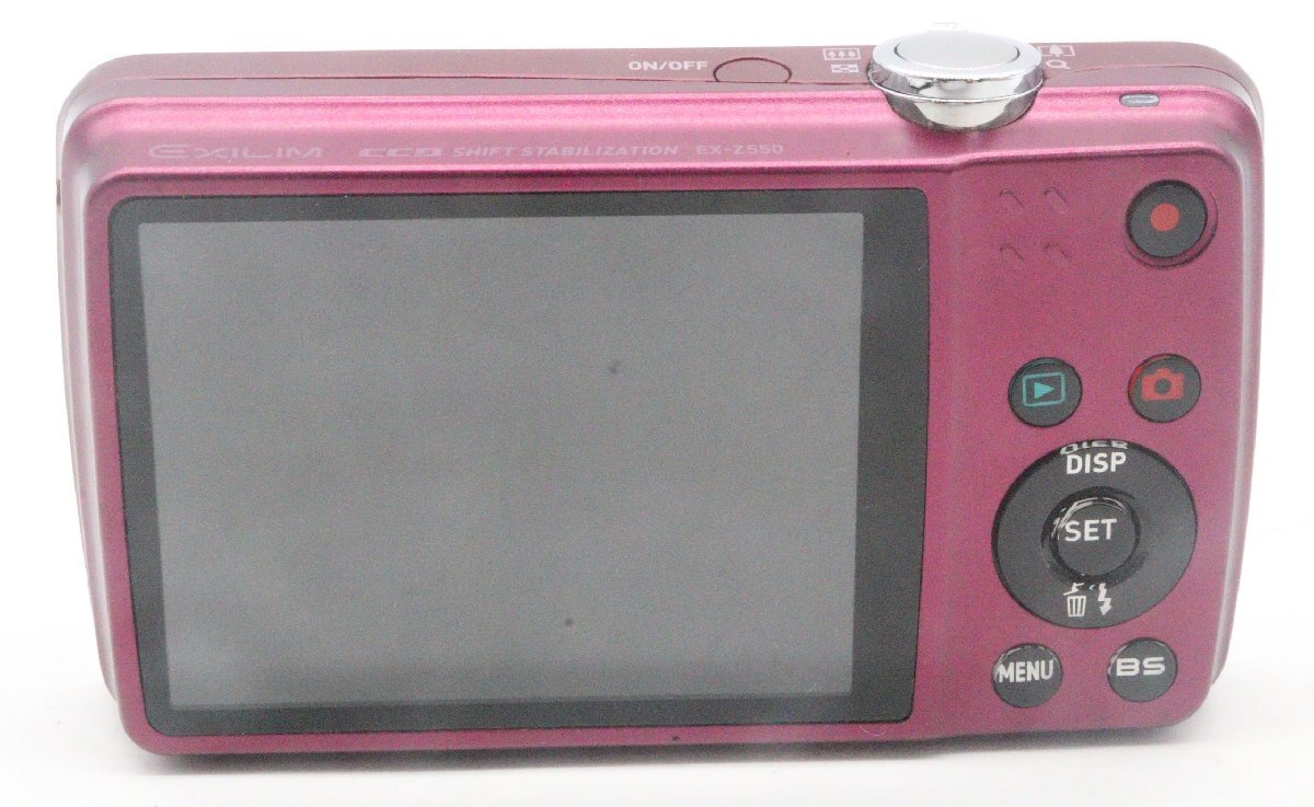 【ト足】CASIO カシオ EXILIM EX-Z550 本體のみ ピンク コンパクトデジタルカメラ デジタル機(jī)器 TDZ01CSS66