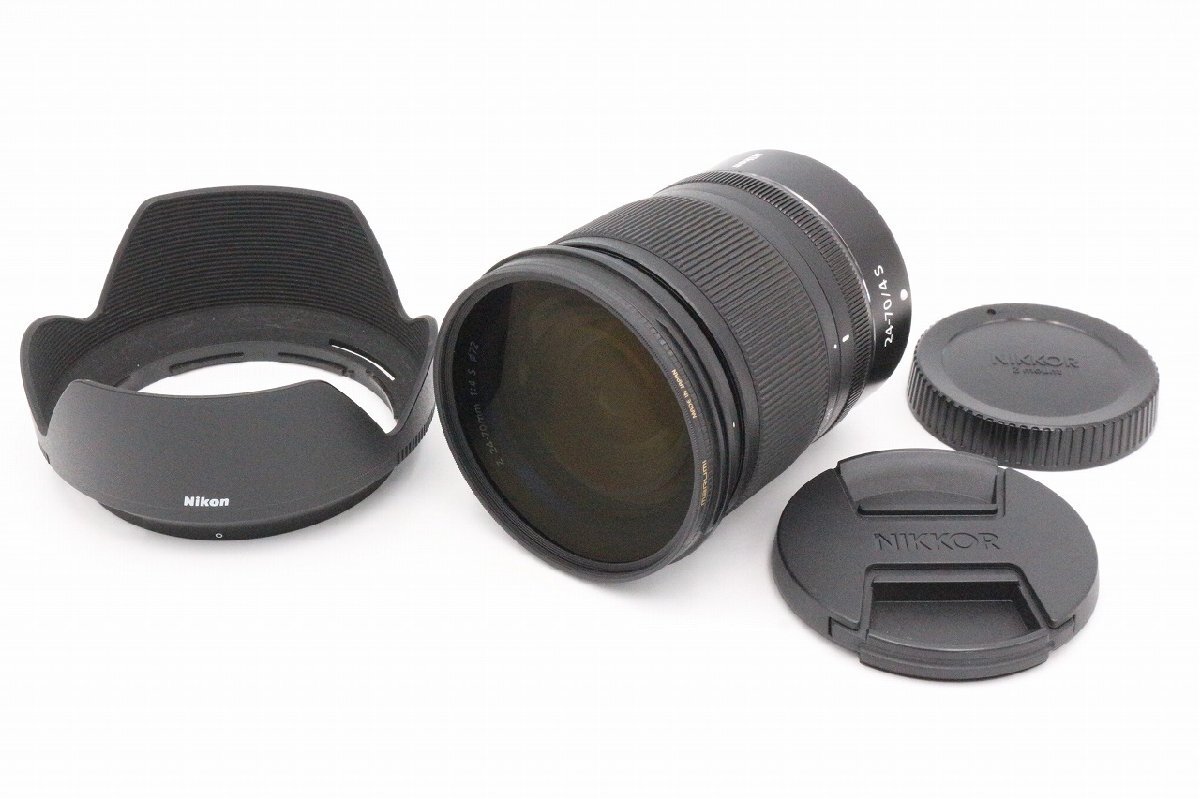 【ト長】 Nikon ニコン NIKKOR Z 24-70mm 1:4 S Φ72 カメラレンズ / HB-85 レンズフード / ポーチ付き 動作未確認 IA325IOC41
