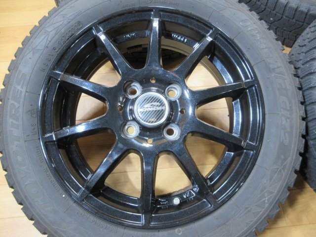 溝十分有り! ワゴンR ラパン タント ウェイク N-BOX N-ONE ek デリカミニ ホイール スタッドレス 4本 14インチ 155/65R14 トーヨー 2022年_画像3