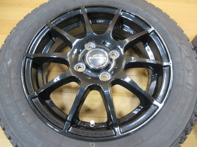 溝十分有り! ワゴンR ラパン タント ウェイク N-BOX N-ONE ek デリカミニ ホイール スタッドレス 4本 14インチ 155/65R14 トーヨー 2022年_画像5