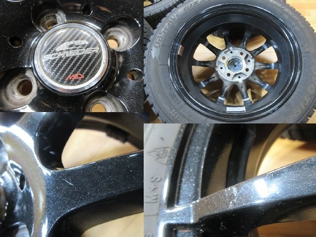 溝十分有り! ワゴンR ラパン タント ウェイク N-BOX N-ONE ek デリカミニ ホイール スタッドレス 4本 14インチ 155/65R14 トーヨー 2022年_画像9