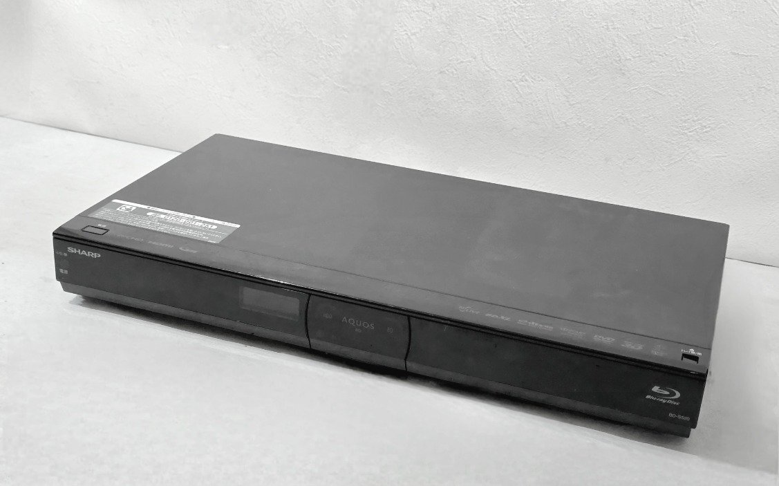 【ジャンク】SHARP シャープ AQUOS ブルーレイレコーダー BD-S520 2013年制 ダブルチューナー搭載 修理 部品取り HMY