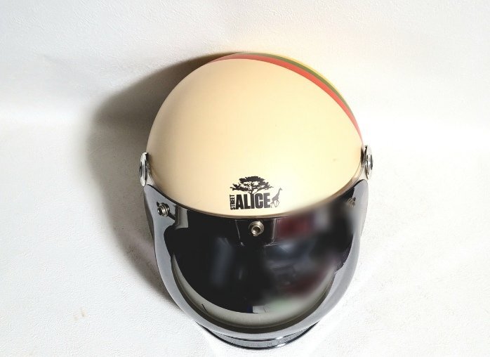 LEAD Street Alice ジェットヘルメット レディース向け フリーサイズ 55-57cm バイクヘルメット アフリカデザイン 2011年制 PSCマークあり