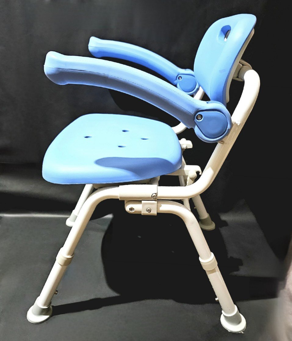 Panasonic パナソニック シャワーチェア PN-L41721 ユクリア 折りたたみ式 ブルー 防カビ加工 介護(hù) 介助 風(fēng)呂 椅子 入浴介助 補(bǔ)助