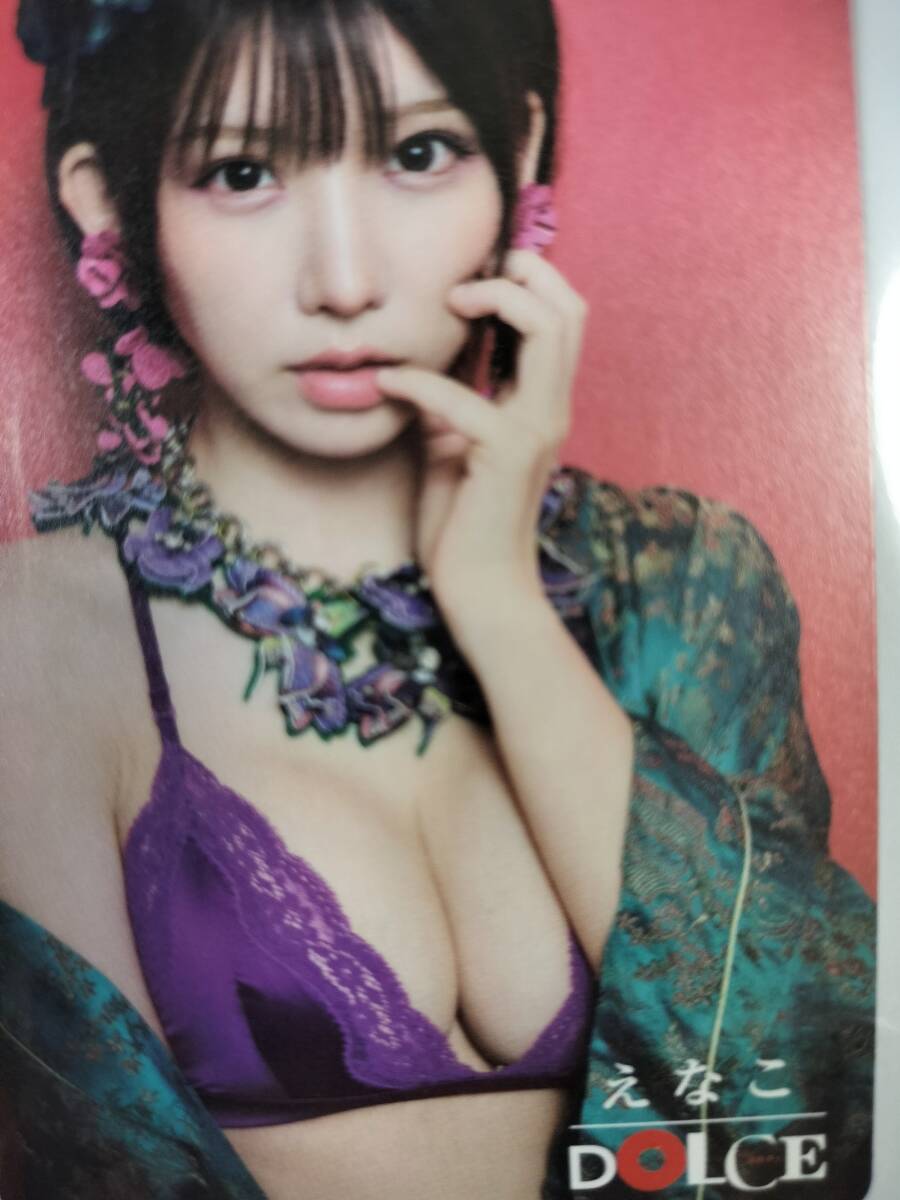 【在庫処分セール】未使用 DOLCE えなこ 図書カードNEXT 巨乳 Fカップ 86-59-85cm 送料85円_画像2