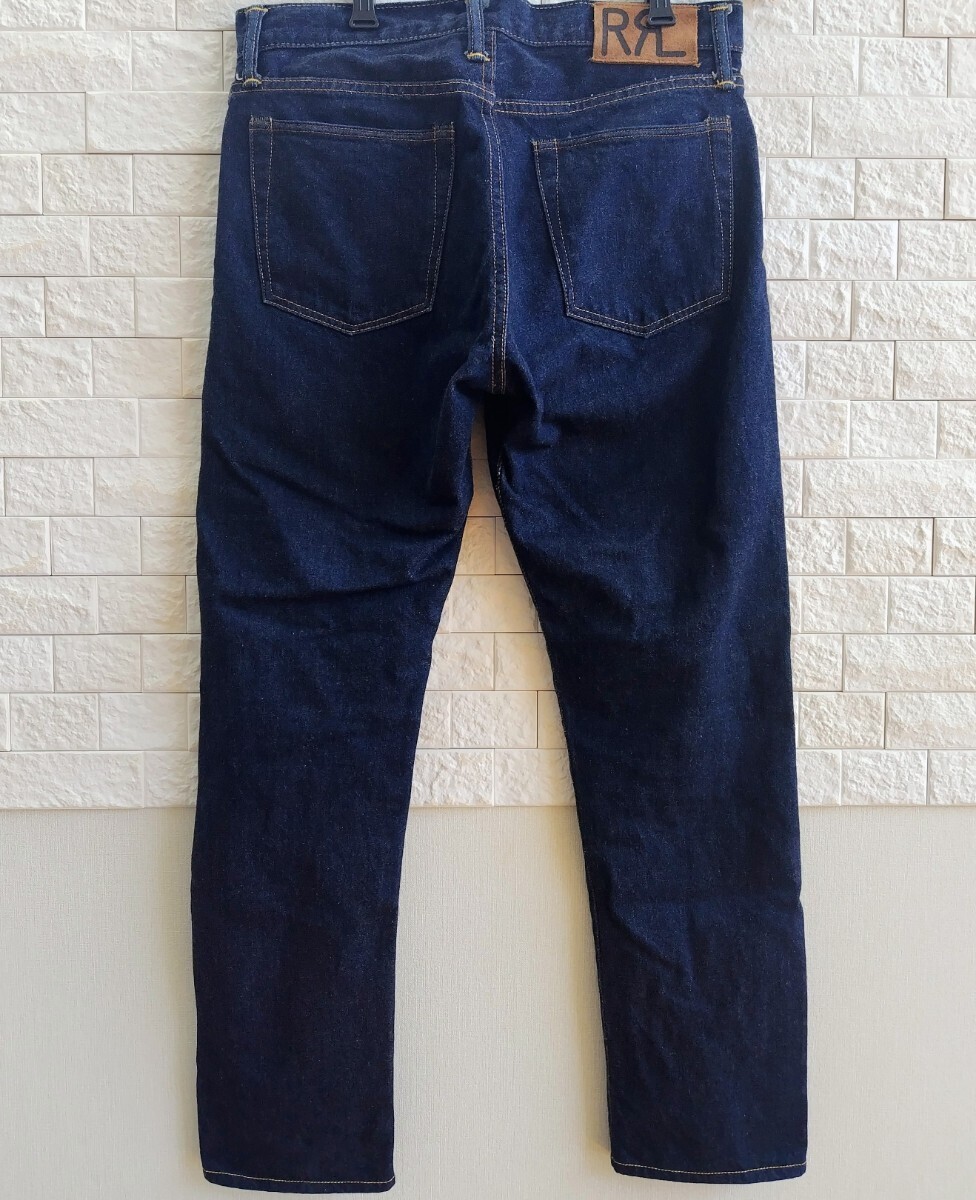 RRL RR L тонкий narrow / Denim брюки / джинсы / 32x30 / USA производства 