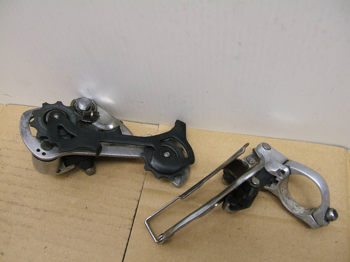 中古 前+リアディレイラー SHIMANO DEORE XT FD-RD-M737 JAPAN 　226