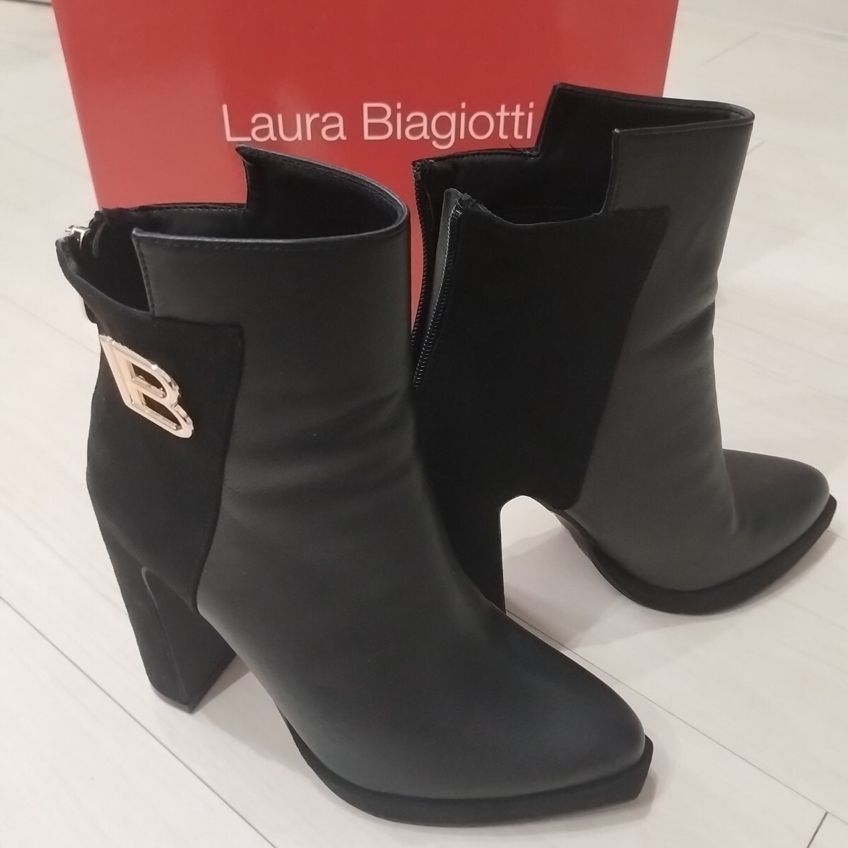 Laura Biagiotti ショートブーツ 黒36