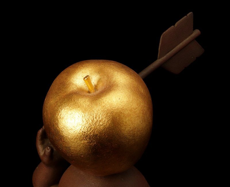 【古美味】籔內(nèi)佐斗司 満愿成就 當たり童子 ブロンズ ６６／８８ 保証品 UC6e