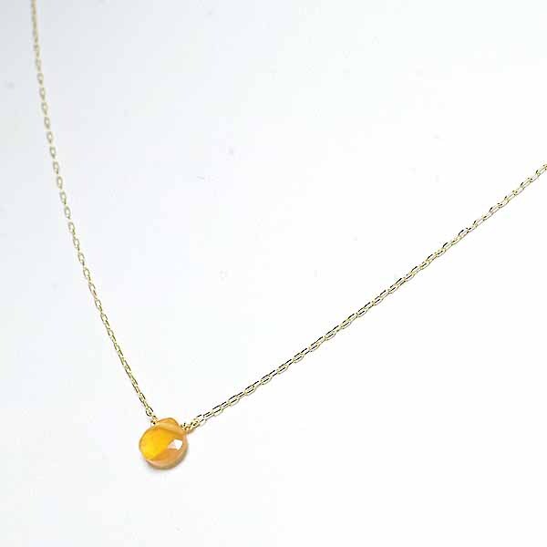 カオル オレンジカルセドニー 18金イエローゴールド K18YG ネックレス KAORU_画像3