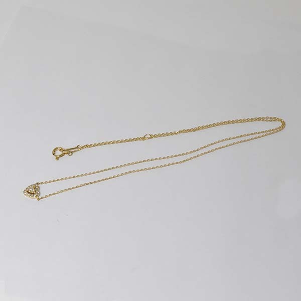  Vendome бриллиант 18 золотой желтое золото K18YG колье Heart VENDOME