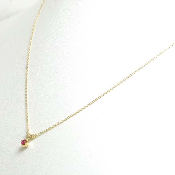  Vendome рубин бриллиант 18 золотой желтое золото K18YG колье VENDOME маленький колье 