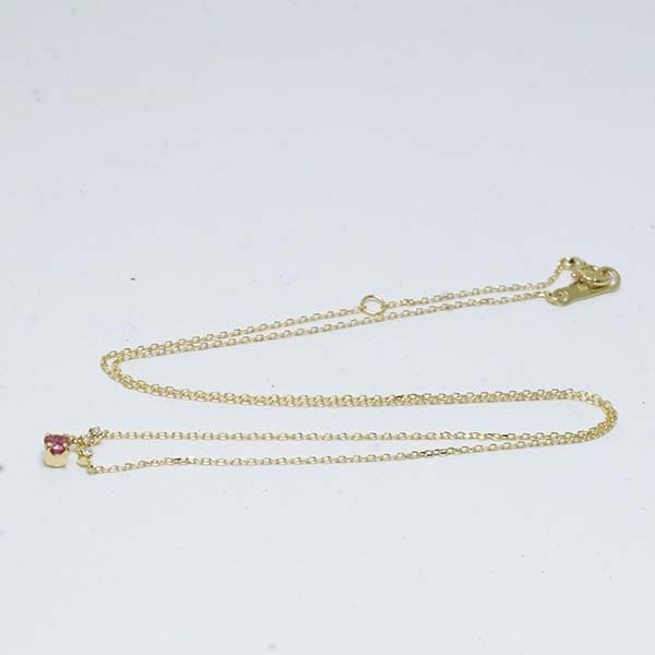  Vendome рубин бриллиант 18 золотой желтое золото K18YG колье VENDOME маленький колье 