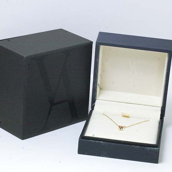  Vendome рубин бриллиант 18 золотой желтое золото K18YG колье VENDOME маленький колье 