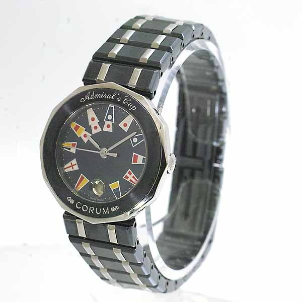 コルム アドミラルズカップ レディース 39.610.30 V50 ガンブルー ステンレス クォーツ CORUM_画像2
