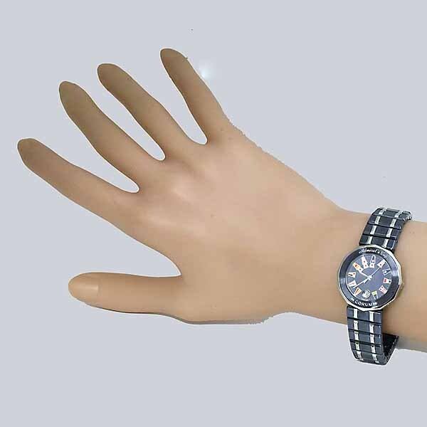 コルム アドミラルズカップ レディース 39.610.30 V50 ガンブルー ステンレス クォーツ CORUM_画像3