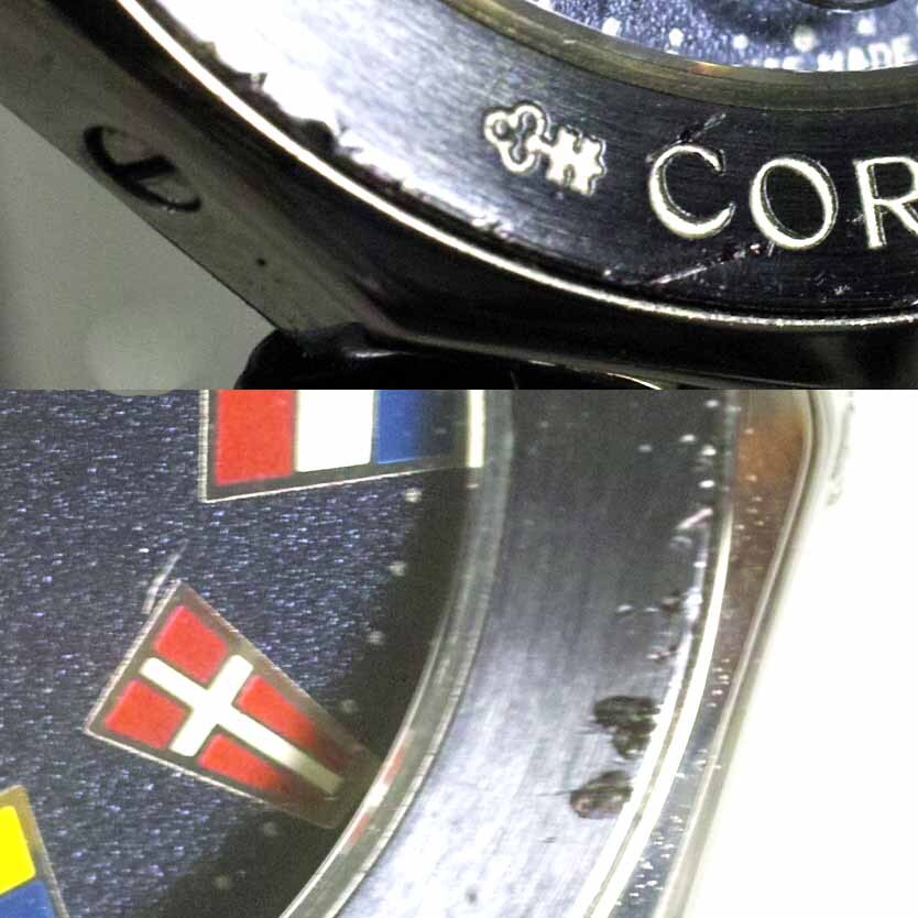コルム アドミラルズカップ レディース 39.610.30 V50 ガンブルー ステンレス クォーツ CORUM_画像9
