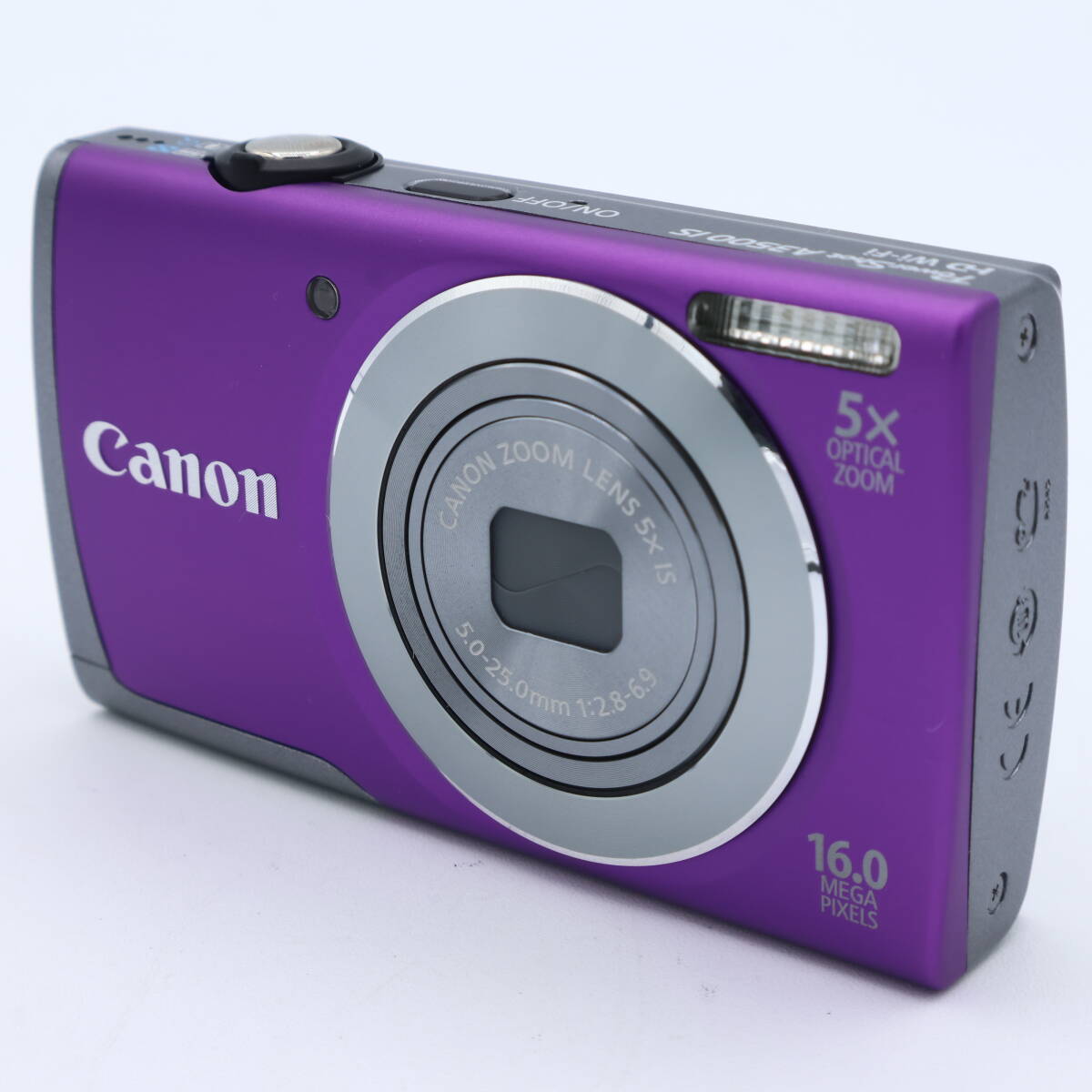  Canon キヤノン　デジタルカメラ PowerShot A3500 IS(パープル) 広角28mm 光學(xué)5倍ズーム PSA3500IS(PR)　#250918_671060009233 