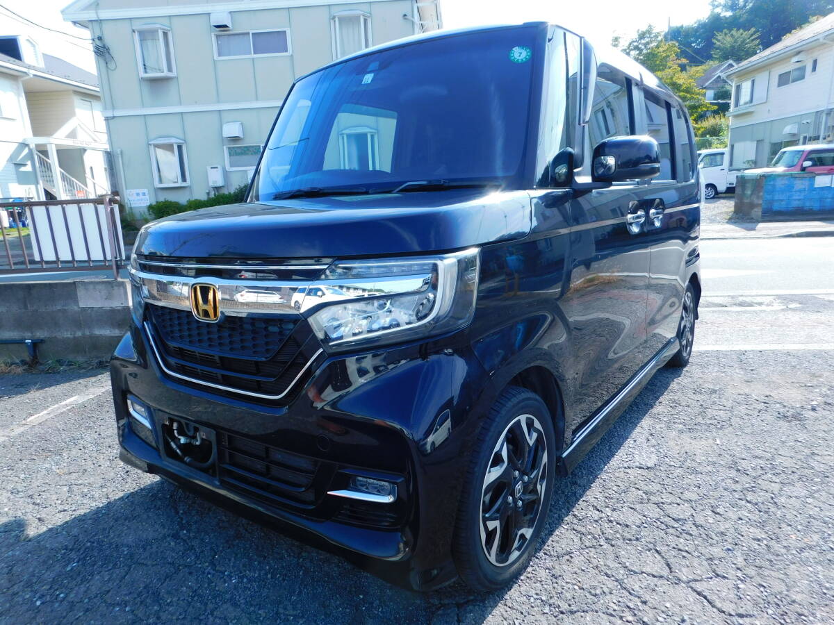 N-BOXカスタムターボ、ホンダセンシング令和1年11月初年登録（JF3中期型）無(wú)事故＆実走行,豪華裝備,整備點(diǎn)検済み令和８年11月まで車検あり