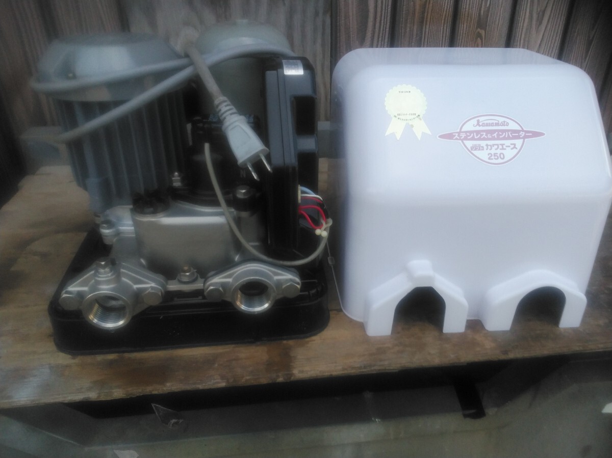 ☆川本井戸ポンプ■浅井戸用ソフトカワエース■NF2-250Sステンレス製■インバーターポンプ■100v50.60Hz両用☆_画像1