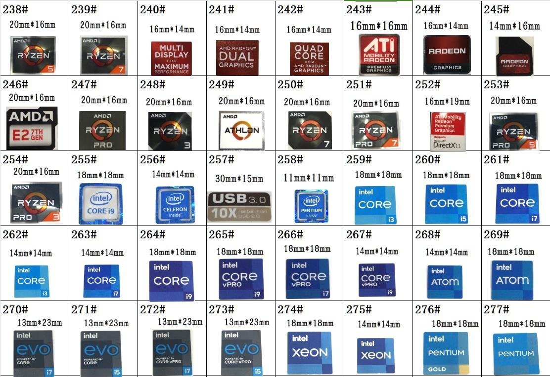 63# 九代目【CORE i5 9th】エンブレムシール■18*18㎜■ 条件付き送料無料_画像8