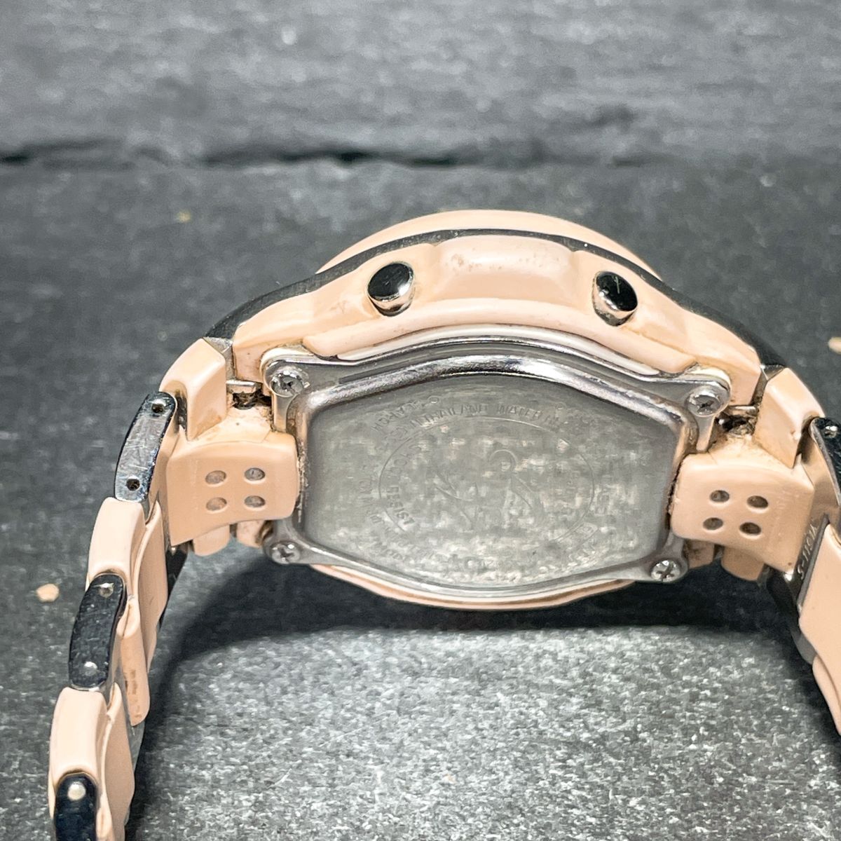 美品 CASIO カシオ Baby-G ベビージー G-ms ジーミズ MSG-302C 腕時(shí)計(jì) アナデジ クオーツ 多機(jī)能 カレンダー 新品電池交換済み 動(dòng)作確認(rèn)済