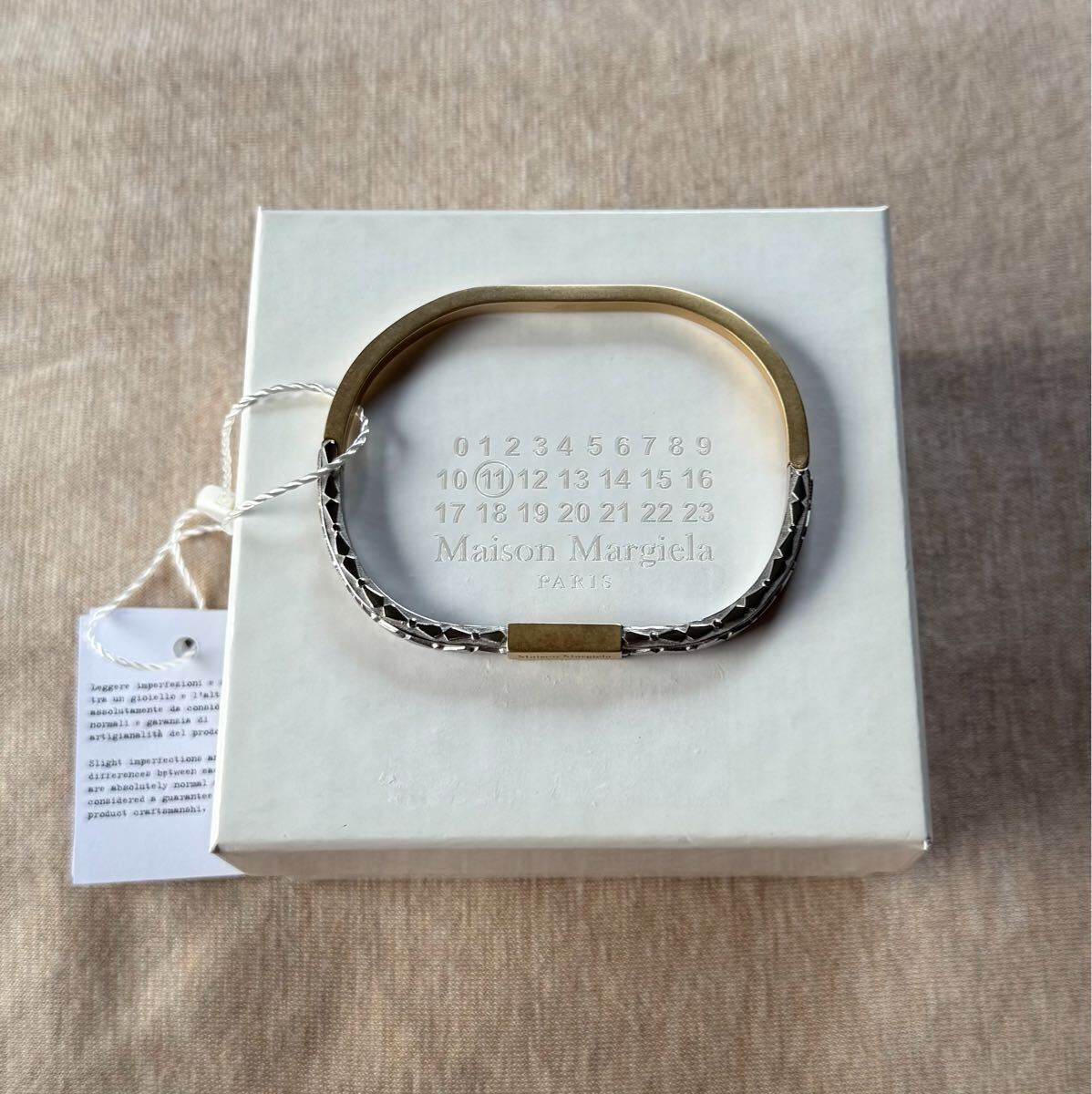 メゾンマルジェラ　バングル　ブレスレット　新品未使用 Maison Margiela MAISON MARGIELA メゾンマルジェラ バングル