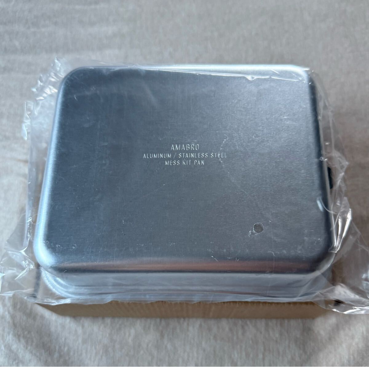 新品 AMABRO MESS KIT PAN メスキットパン アウトドア キャンプ UL トレック アルミ ステンレス クッカー フライパン 調理器具 食器 お皿_画像6