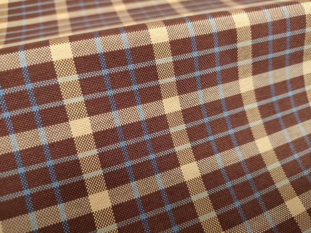 平和屋着物●西陣　じゅらく謹製　両面　全通柄袋帯　格子　証紙付き　正絹　逸品　未使用　DAAV6757ps