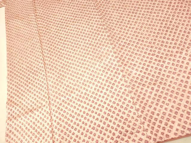 平和屋着物■大変加工の良い総絞り小紋　鹿の子　正絹　逸品　AAAZ7846fw_画像3