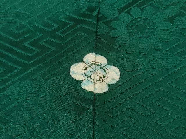 平和屋着物■上質な色無地　草花地紋　萌葱色　正絹　逸品　未使用　CAAX2164in_画像5