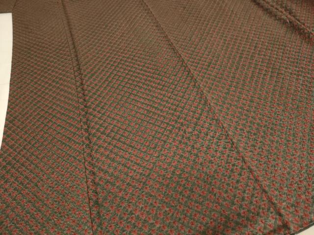 平和屋着物■大変加工の良い総絞り小紋 正絹 逸品 未使用 AABA0992jaの画像3