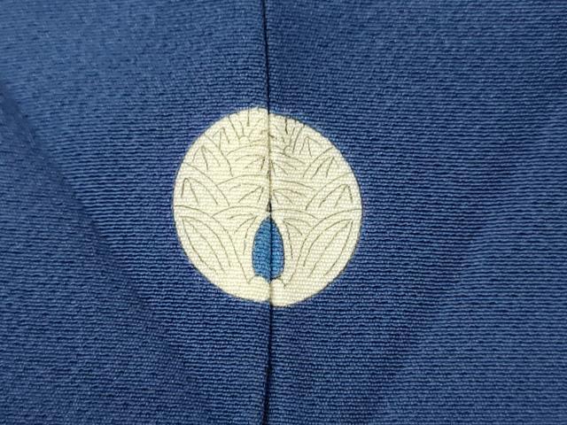平和屋着物■上質な色無地　青藍色　正絹　逸品　AABA2356ma_画像5