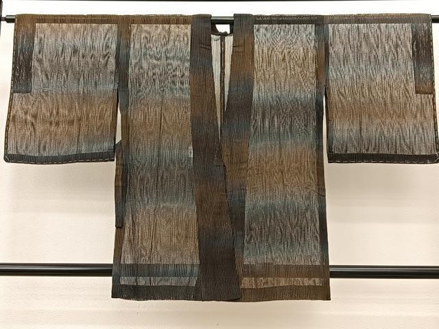 平和屋着物＃羽織　スリーシーズン　春夏秋　塵除け　霞文　正絹　逸品　未使用　BAAT9151yc