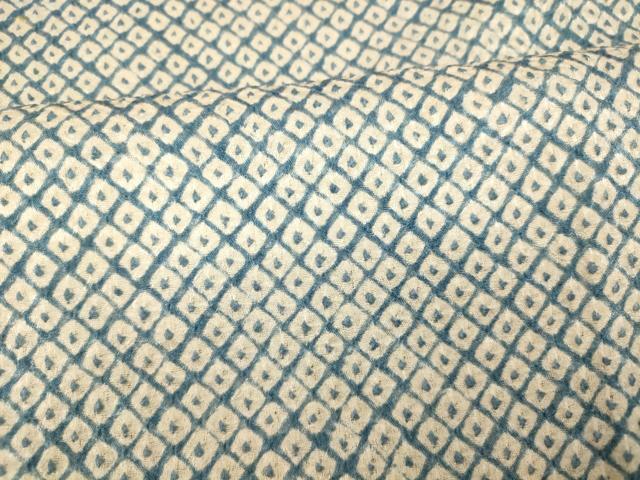 平和屋着物■大変加工の良い総絞り小紋　鹿の子　正絹　逸品　AABA9168fw_画像4