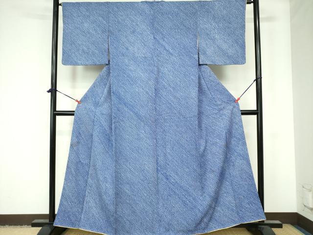 平和屋着物■大変加工の良い総絞り小紋 正絹 逸品 DAAX1433opの画像2