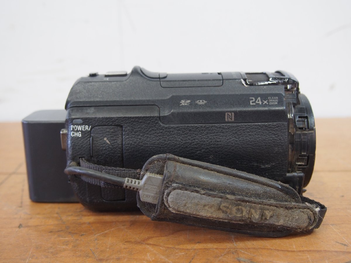 ☆【1T0703-11】 SONY ソニー ビデオカメラ ハンディカム HDR-PJ800 バッテリー付き ExmorR Sony Lens G 12× Optical 1.8/2.9-34.8 ジャン