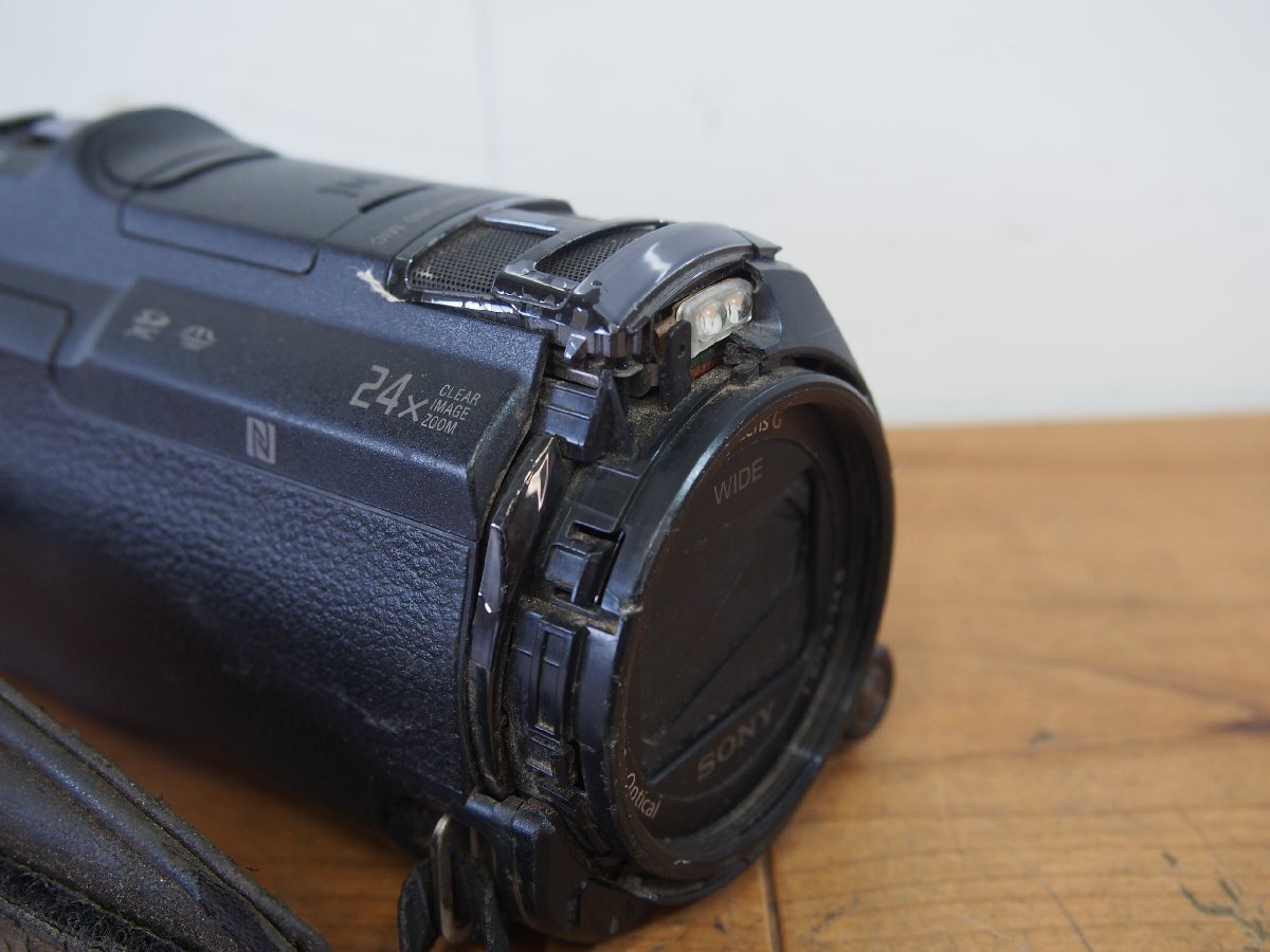 ☆【1T0703-11】 SONY ソニー ビデオカメラ ハンディカム HDR-PJ800 バッテリー付き ExmorR Sony Lens G 12× Optical 1.8/2.9-34.8 ジャン