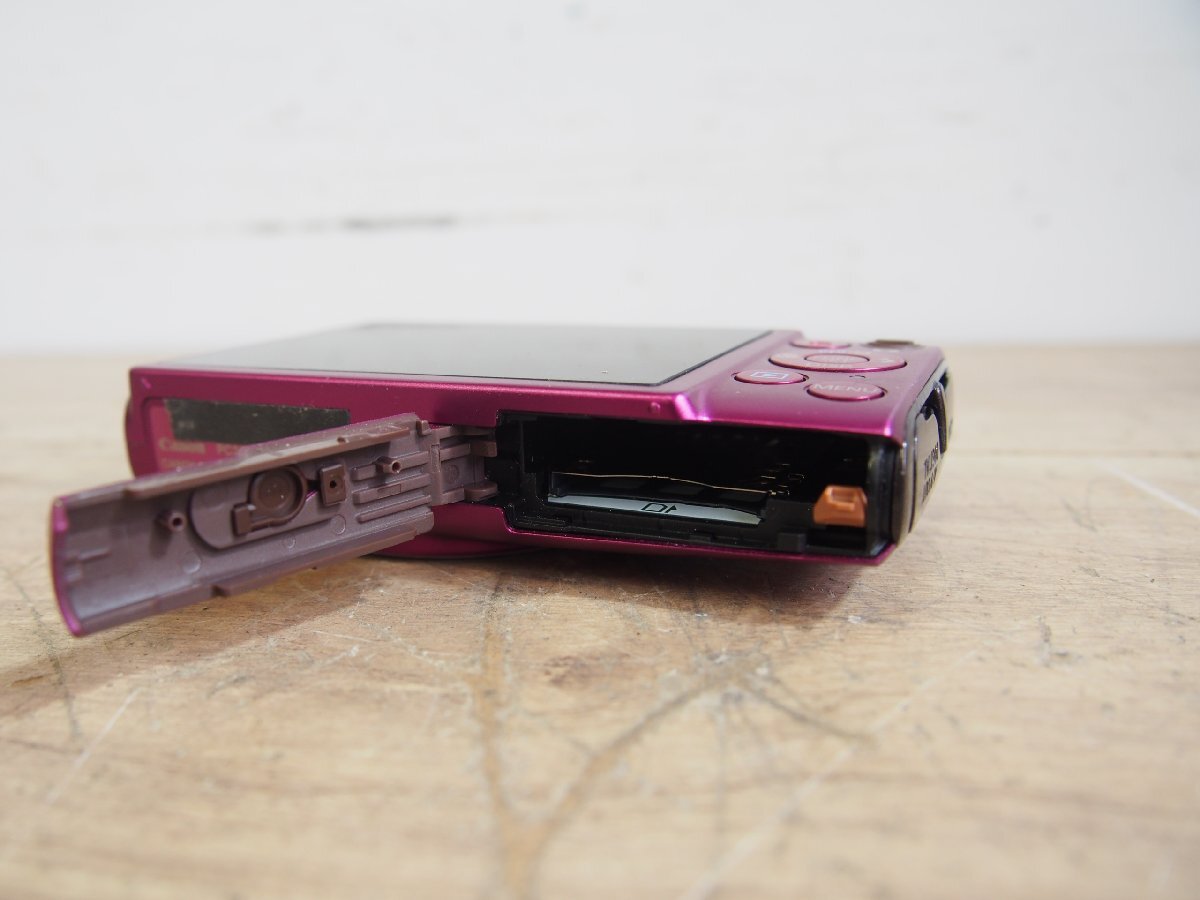 ☆【1H0922-11】 Canon キャノン PC2013 バッテリー付 コンパクトデジタルカメラ ピンクIXY 620F CANON ZOOM LENS 10XIS4.3-43.0mmジャンク