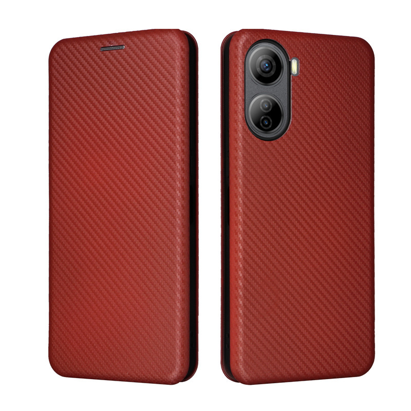 Libero 5G IV Y!mobile под карбон блокнот type кейс с ремешком 